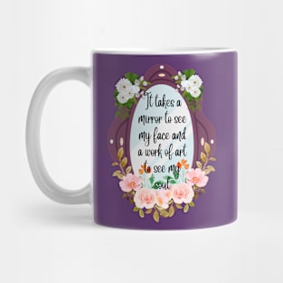 Motivational quote mirror Mug